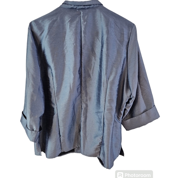 Venezia Size 18 20 Blue Pants Button Down Shirt Set - Picture 3 of 8